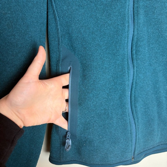 Arc'tery Covert Hoody Long Sleeve Full-Zip Fleece Hoodie Blue Marine Size Small - Picture 3 of 10